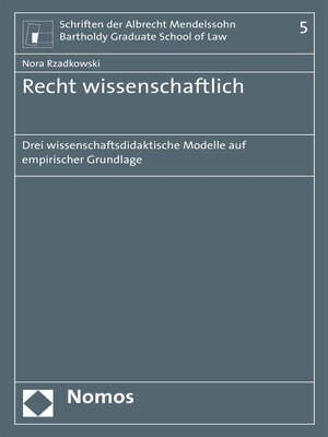 cover image of Recht wissenschaftlich